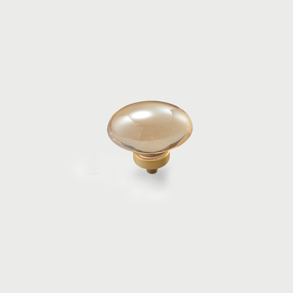 Champagne Bronze and Crystal Cupboard Knobs
