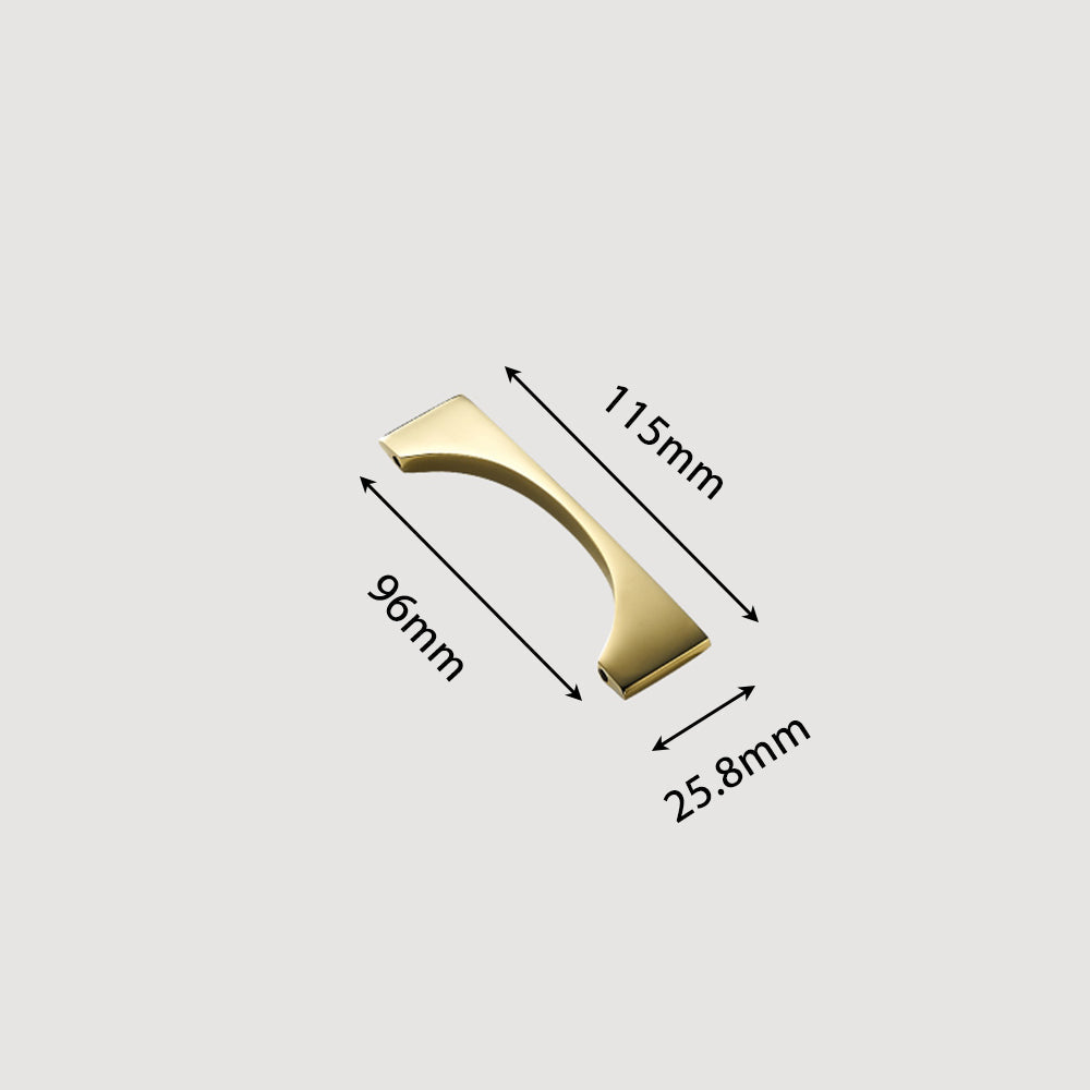 Modern Gold Brass Cabinet and Drawer Handles