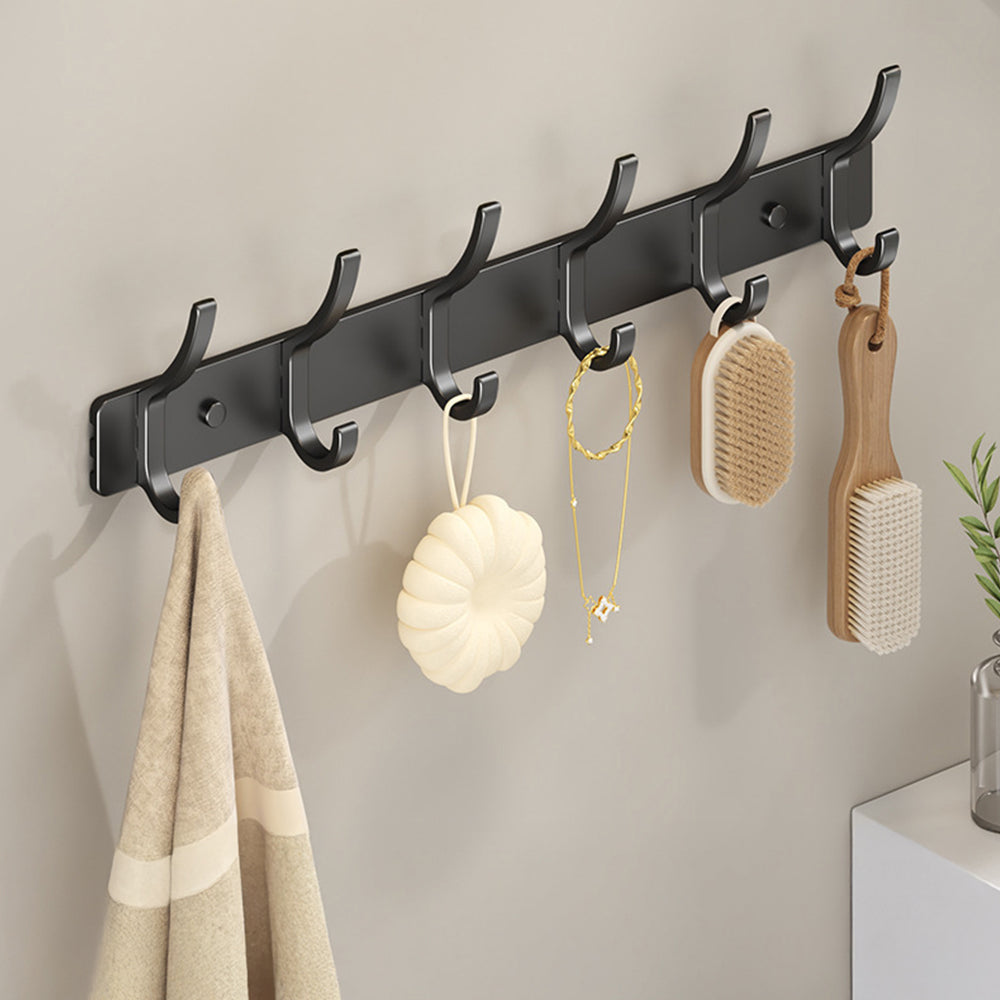 Bedroom Door Coat Storage Aluminum Alloy Steel Hook