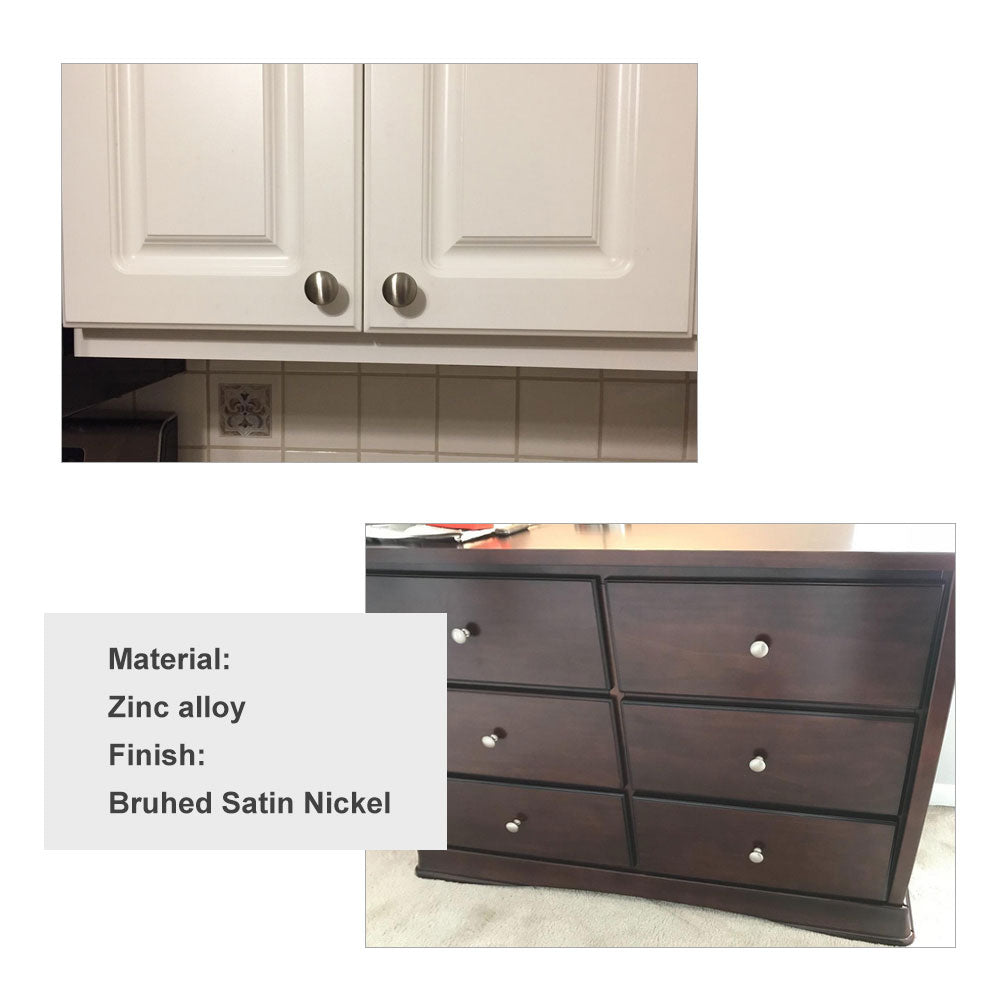 Black Round Cabinet Knobs for Kitchen