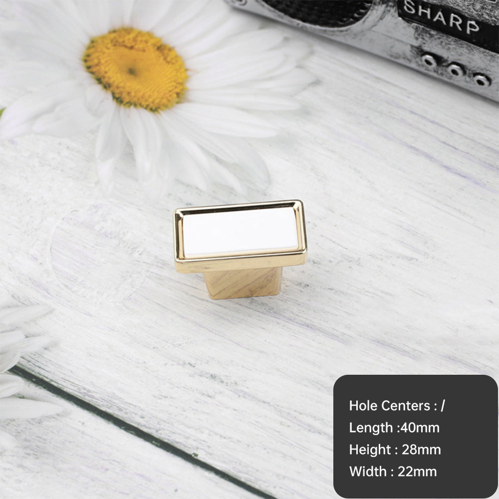 Modern Deco Square Zinc Alloy Kitchen Cabinet Pulls