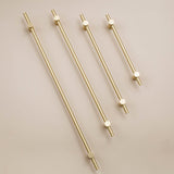 Adjustable Long Handle Liberty Hardware Cabinet Pulls Durable Brass Long Handle