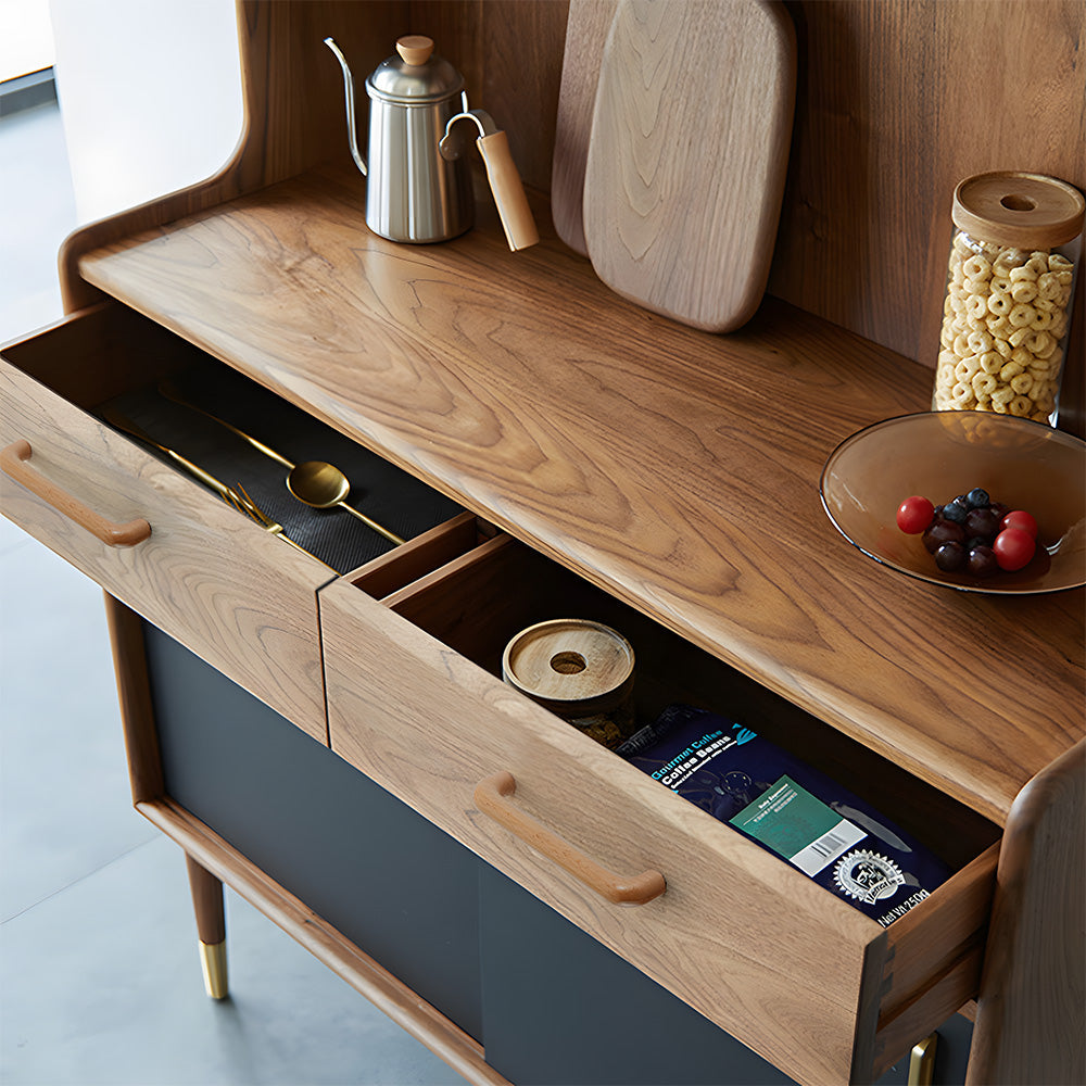 Nordic Solid Wood Cabinet Door Wardrobe Handle