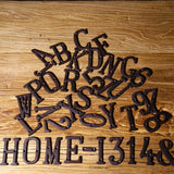 3 Inch Antique Cast Wrought Iron House Door Numbers