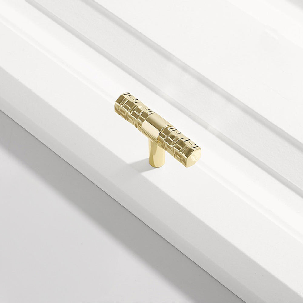 Creative T Bar Solid Zinc Alloy Cabinet Drawer Handles