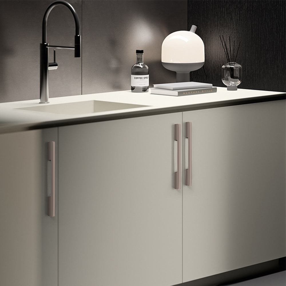 Modern Aluminum Alloy Slimline Gold Cabinet Drawer Handles