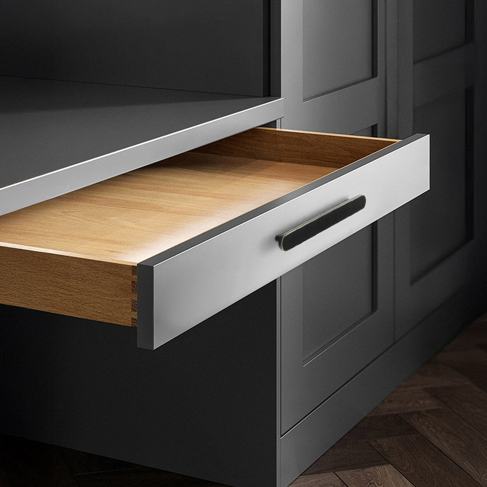Rounded Edges Solid Brass Kitchen Cabinet Handles