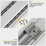 Soft Close Ball Bearing Full Extension Side Mount Drawer Slides 100 LB Load Capacity