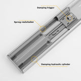 Soft Close Ball Bearing Full Extension Side Mount Drawer Slides 100 LB Load Capacity