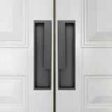 Left Right Hidden Slotted Recessed Handles