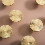 Solid Brass Texture Knob Cabinet Pulls Knobs