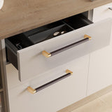 Two-Color Splicing Aluminum Alloy Cabinet Handles