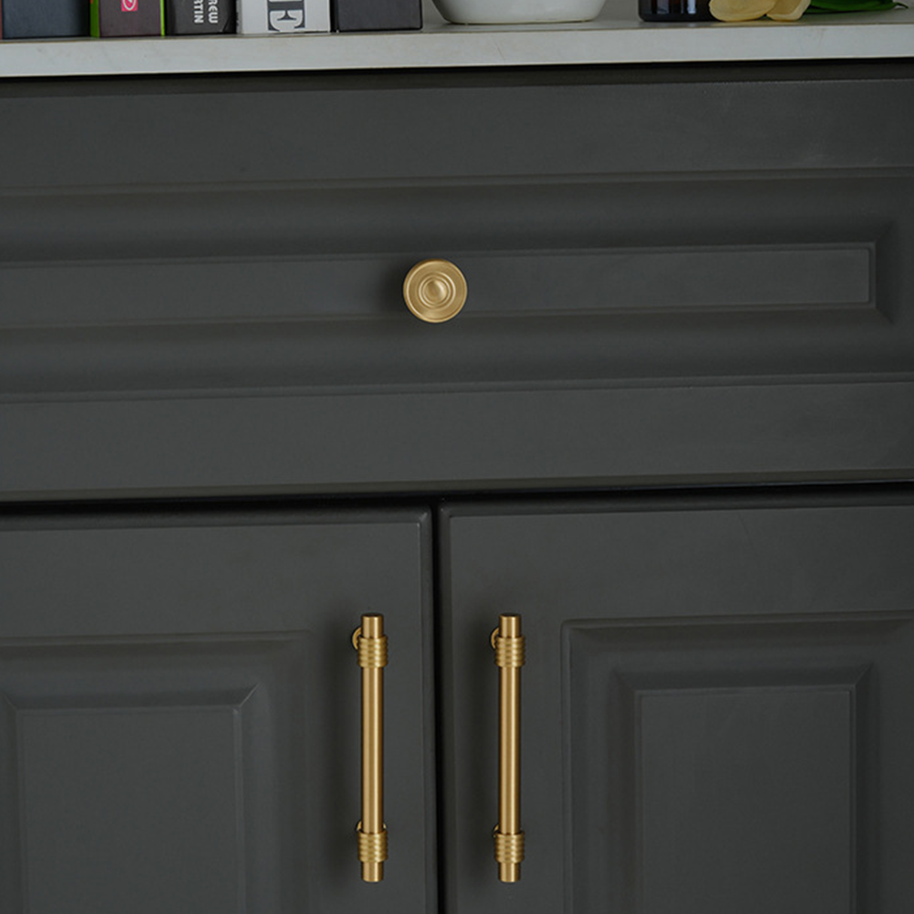 Solid Brass Round Cupboard Pulls and Knobs