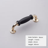 European Solid Zinc Alloy Kitchen Cabinet Handles