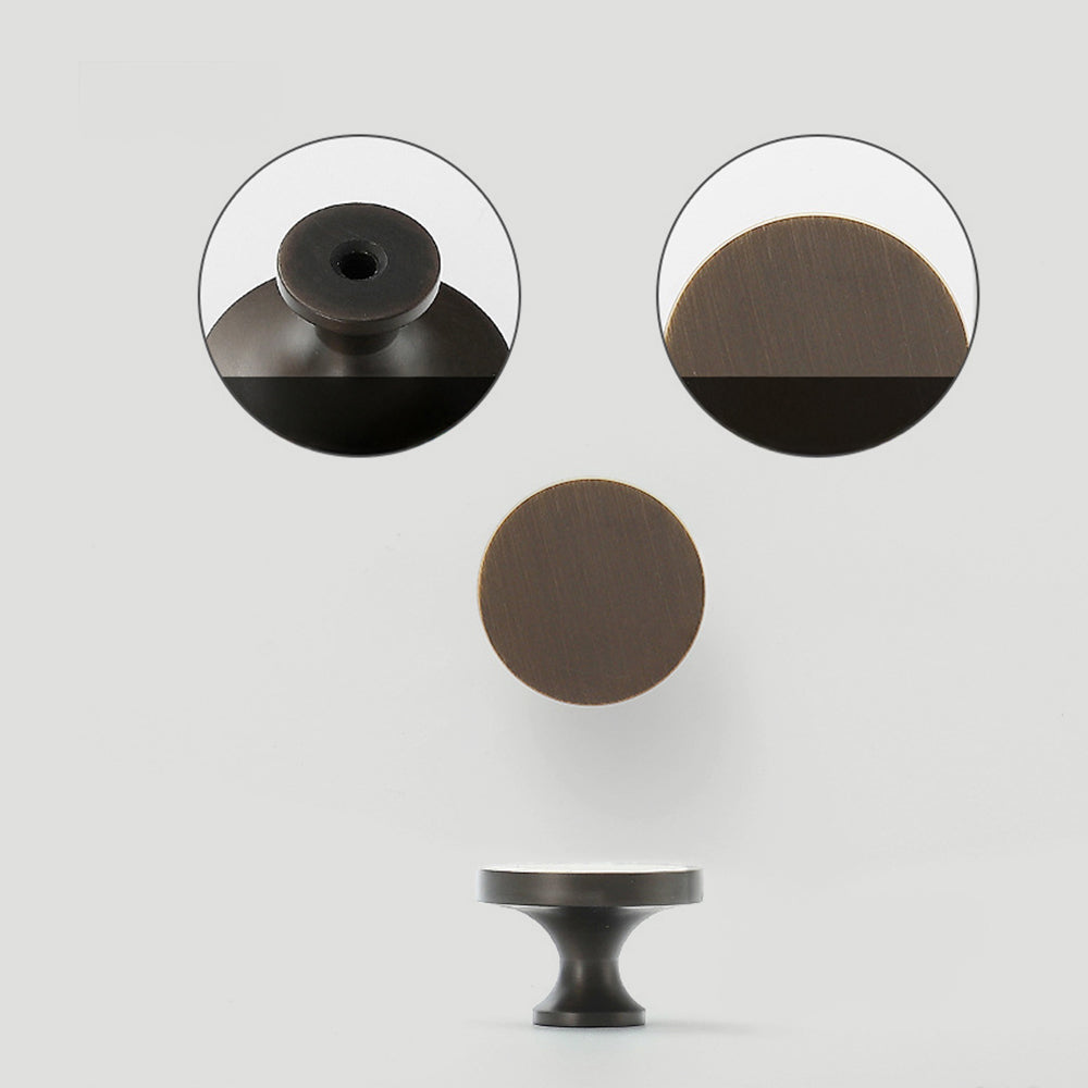 Rounded Edges Solid Brass Kitchen Cabinet Handles