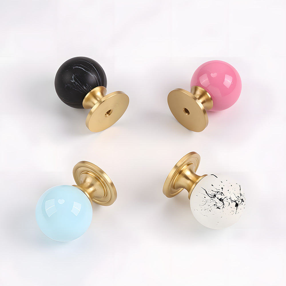 Creative Ball Brass Cabinet Knobs