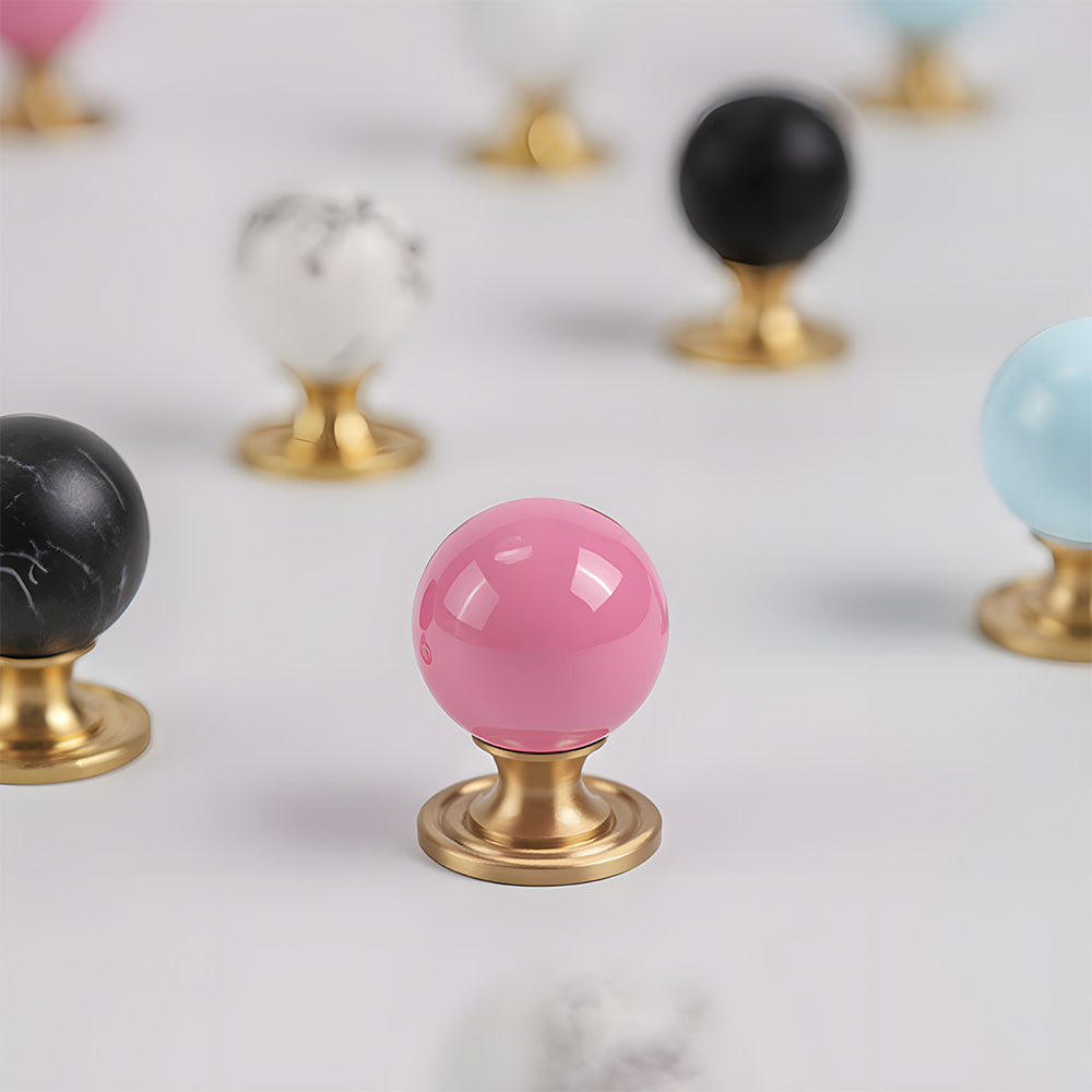Creative Ball Brass Cabinet Knobs