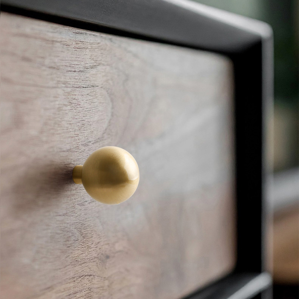 Champagne Gold Round Cabinet Knobs