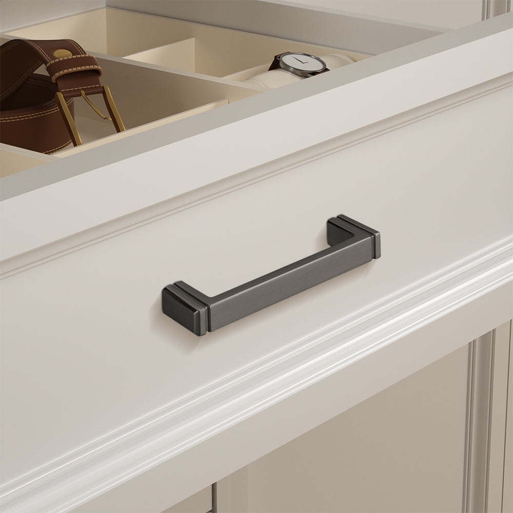 Modern Minimalist Zinc Alloy Square Cabinet Handle