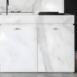 French Crystal Marble Brass Cabinet Drawer Handle