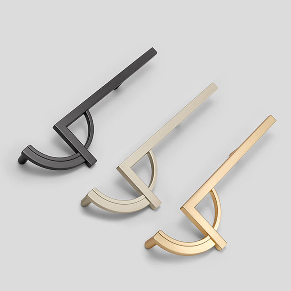 Modern Creative Gold Paired Cabinet Door Handles for Kitchen