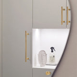 Shiny Modern Zinc Alloy Titanium Gold Black Door Handles