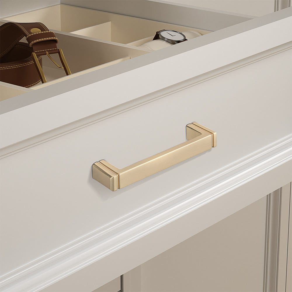 Modern Minimalist Zinc Alloy Square Cabinet Handle