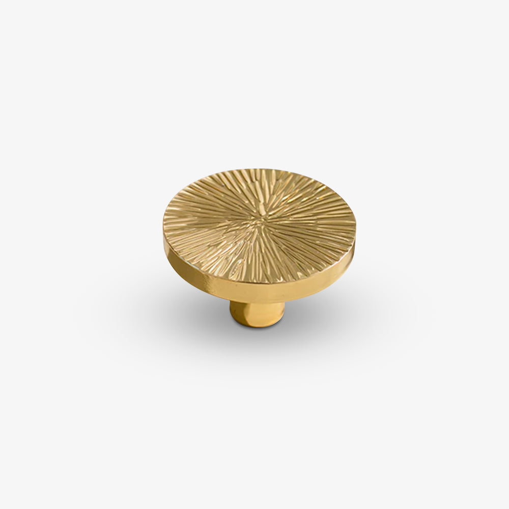 Solid Brass Texture Knob Cabinet Pulls Knobs