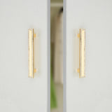 Crystal Glass Cabinet Handles Square Drawer Pulls