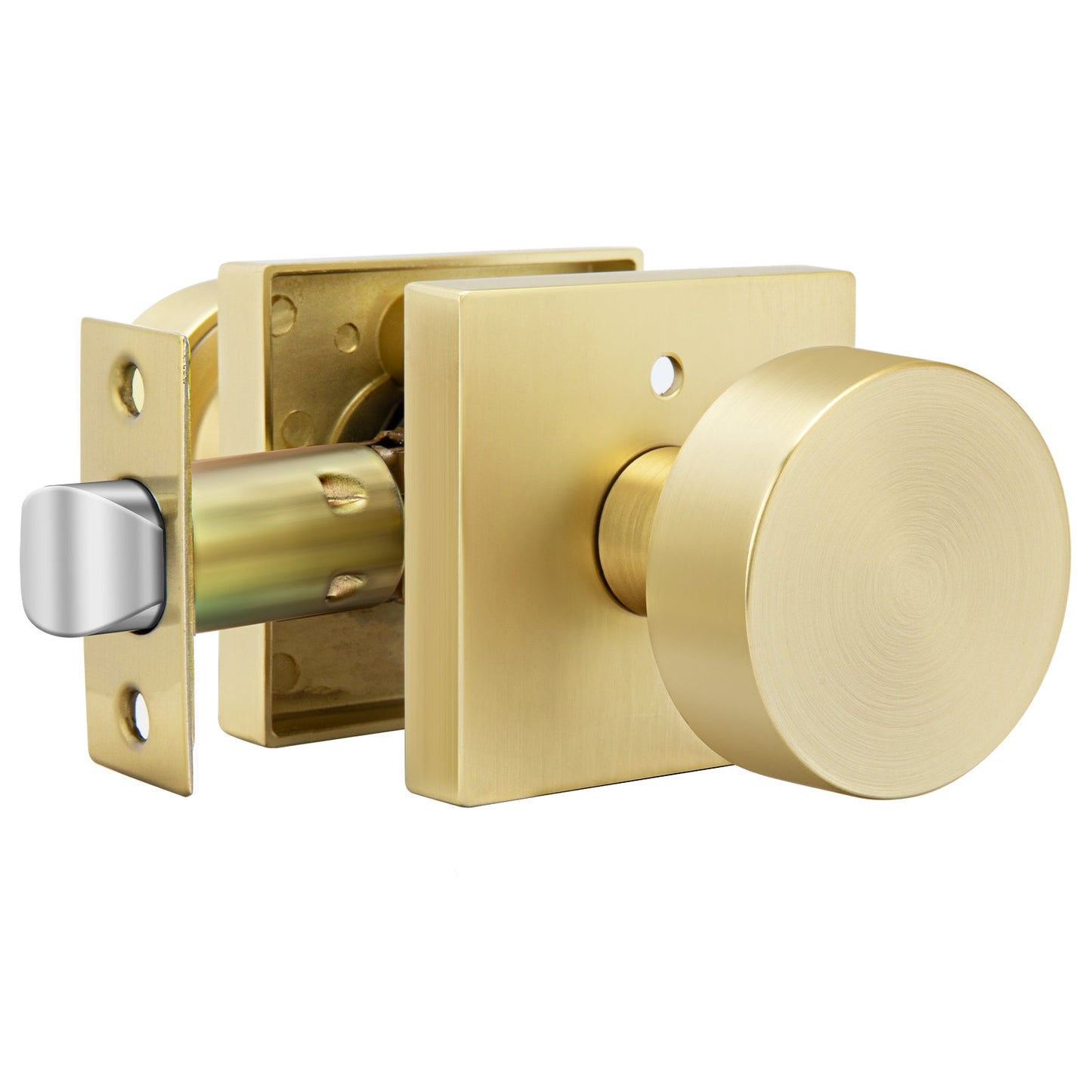 Zinc Alloy Square Passage Interior Door Knobs for Bedroom