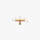 Modern Solid Thickened Zinc Alloy Square Stripe Cabinet and Drawer Handles