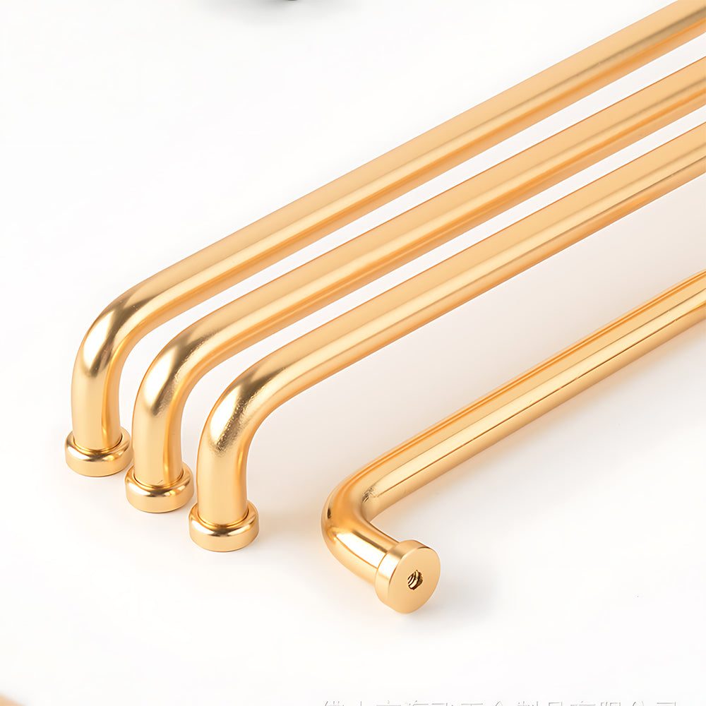 French Minimalist U-shaped Rounded Arc Cabinet Handles