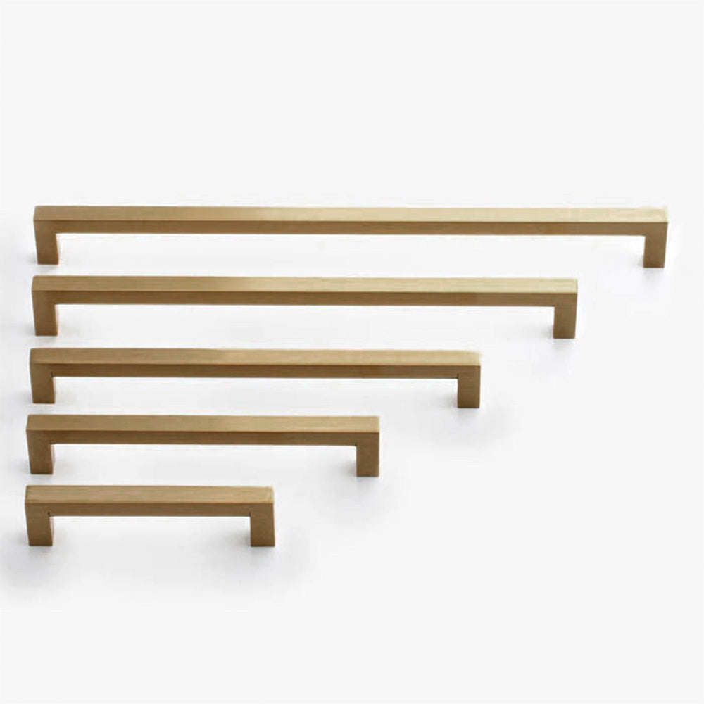 Champagne Bronze Square Cabinet Pulls for Kitchen