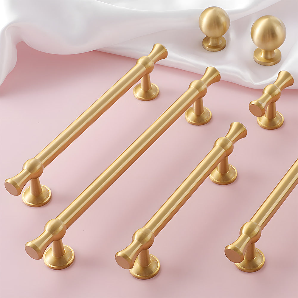 Brass Gold Solid Wardrobe Handle