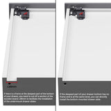Hidden Bottom Mount Full Extension Soft Close Undermount Drawer Slides