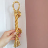 Zinc Alloy Golden Brushed Brass Barn Pulls And Door Handle