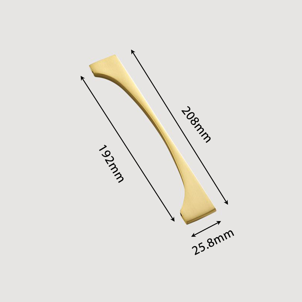 Modern Gold Brass Cabinet and Drawer Handles
