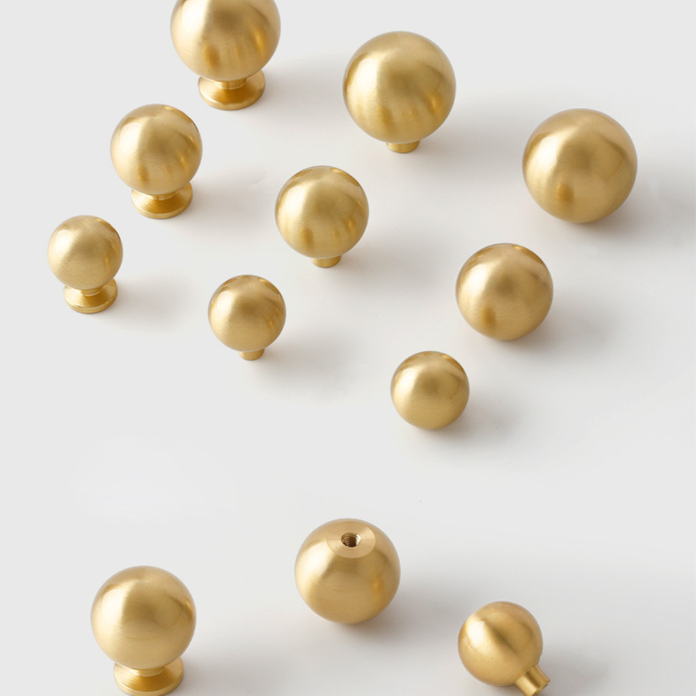 Champagne Gold Round Cabinet Knobs