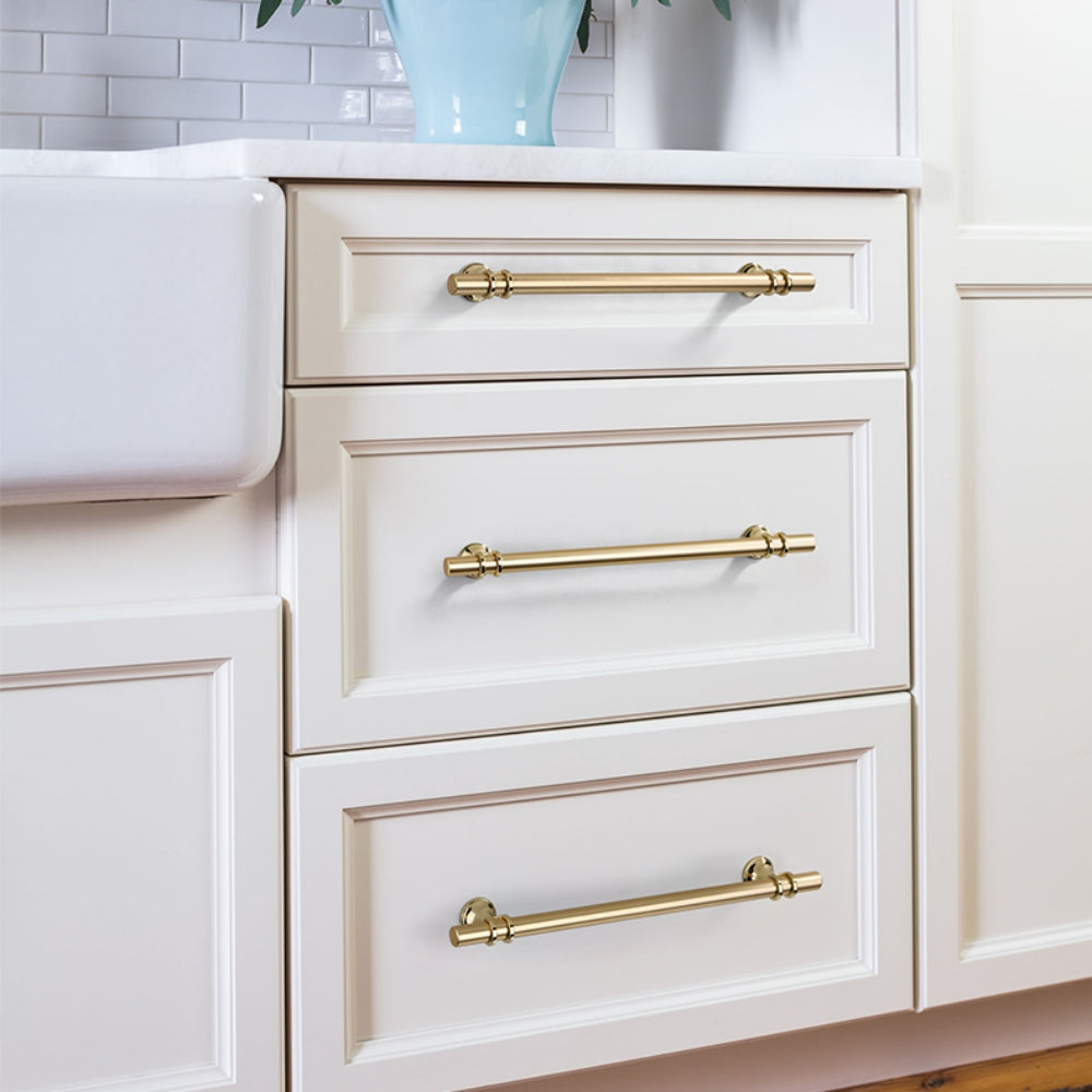 Gold Luxurious Zinc Alloy Europe Style Drawer Pulls