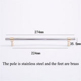 Modern Simple Luxury Silver Stainless Steel Cabinet Handles