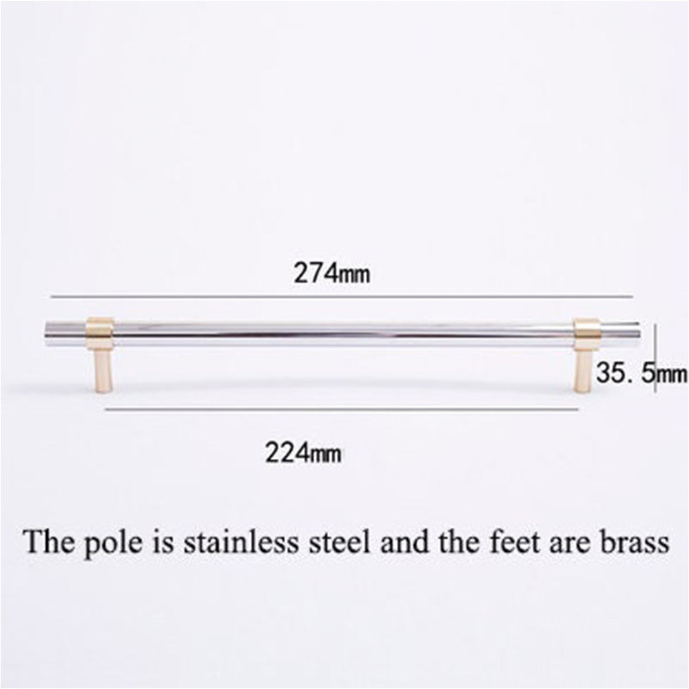 Modern Simple Luxury Silver Stainless Steel Cabinet Handles