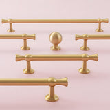 Brass Gold Solid Wardrobe Handle