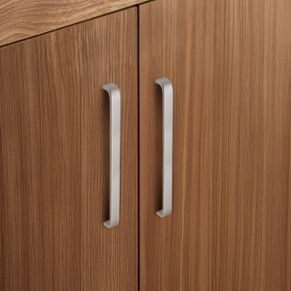 Contemporary Black Aluminum Alloy Kitchen Cabinet Handles