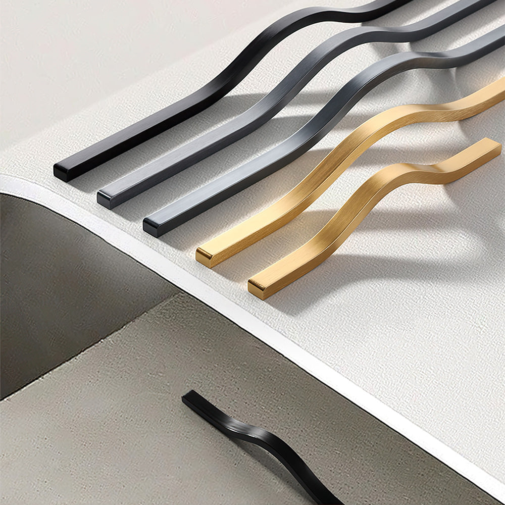 2 Pack Long Stylish Aluminum Alloy Furniture Cabinet Handles