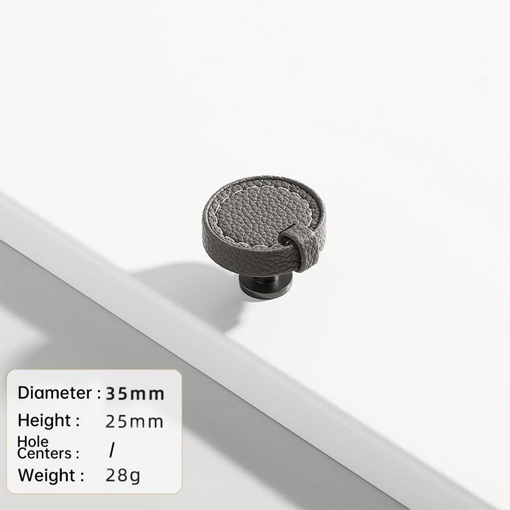 Stylish Leather Kitchen Cabinet Handles