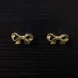 Exquisite Bow Knob Gold Brass Drawer Knobs Dresser Handle Decor Furniture Hardware