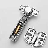 Cabinet Hinges Soft Close Hinges For Frameless Kitchen Cabinets Door 1.2mm Thickness Stainless Steel Nickel Plated Finish