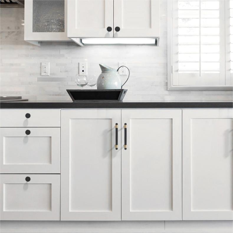 Modern Brass Black & Gold  Kitchen Cabinet Drawer Pulls