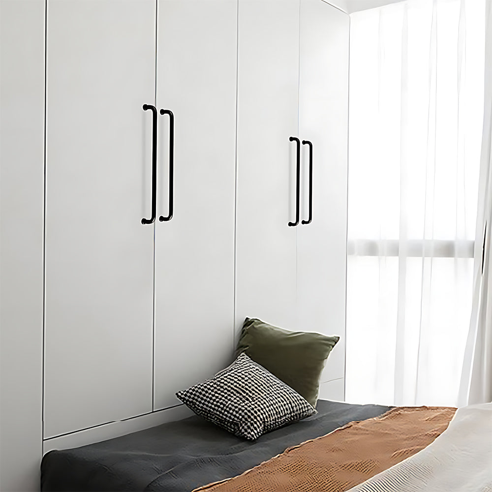 French Minimalist U-shaped Rounded Arc Cabinet Handles