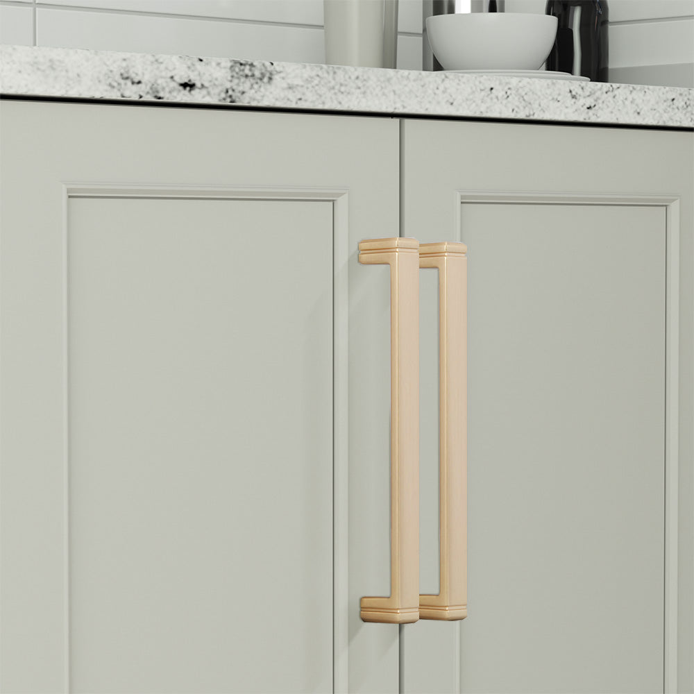 Modern Minimalist Zinc Alloy Square Cabinet Handle